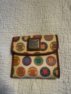 Dooney & Bourke Multicolor Medallion Compact Wallet